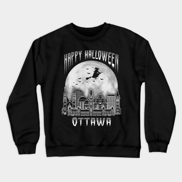 Happy Halloween Ottawa Canada Crewneck Sweatshirt by travel2xplanet